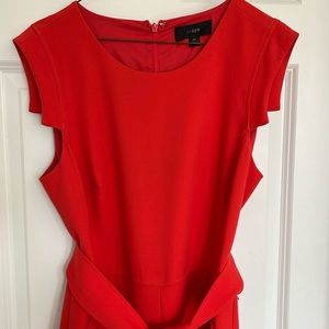 J Crew Resume Jumpsuit Stretch Crepe 10. Orange. Worn once.